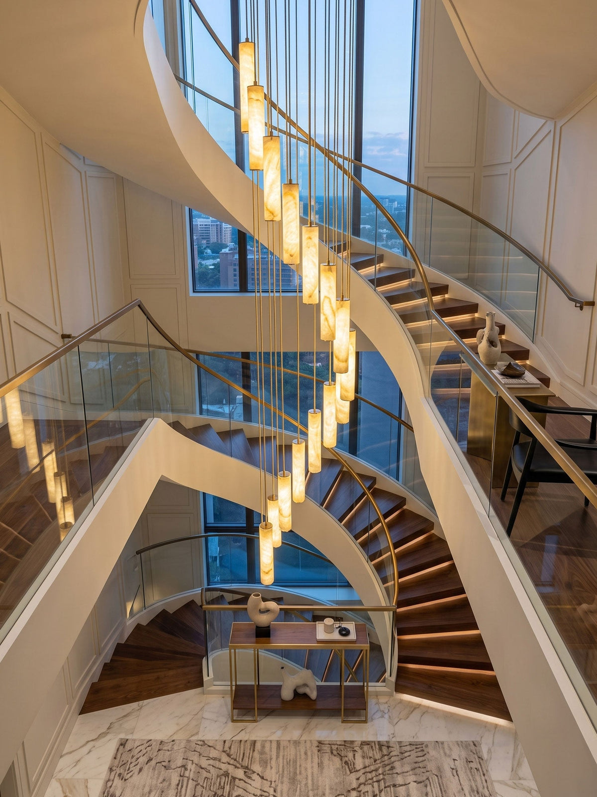 Spiral Staircase Chandelier — Chandelier | Maison Monashee — view 6