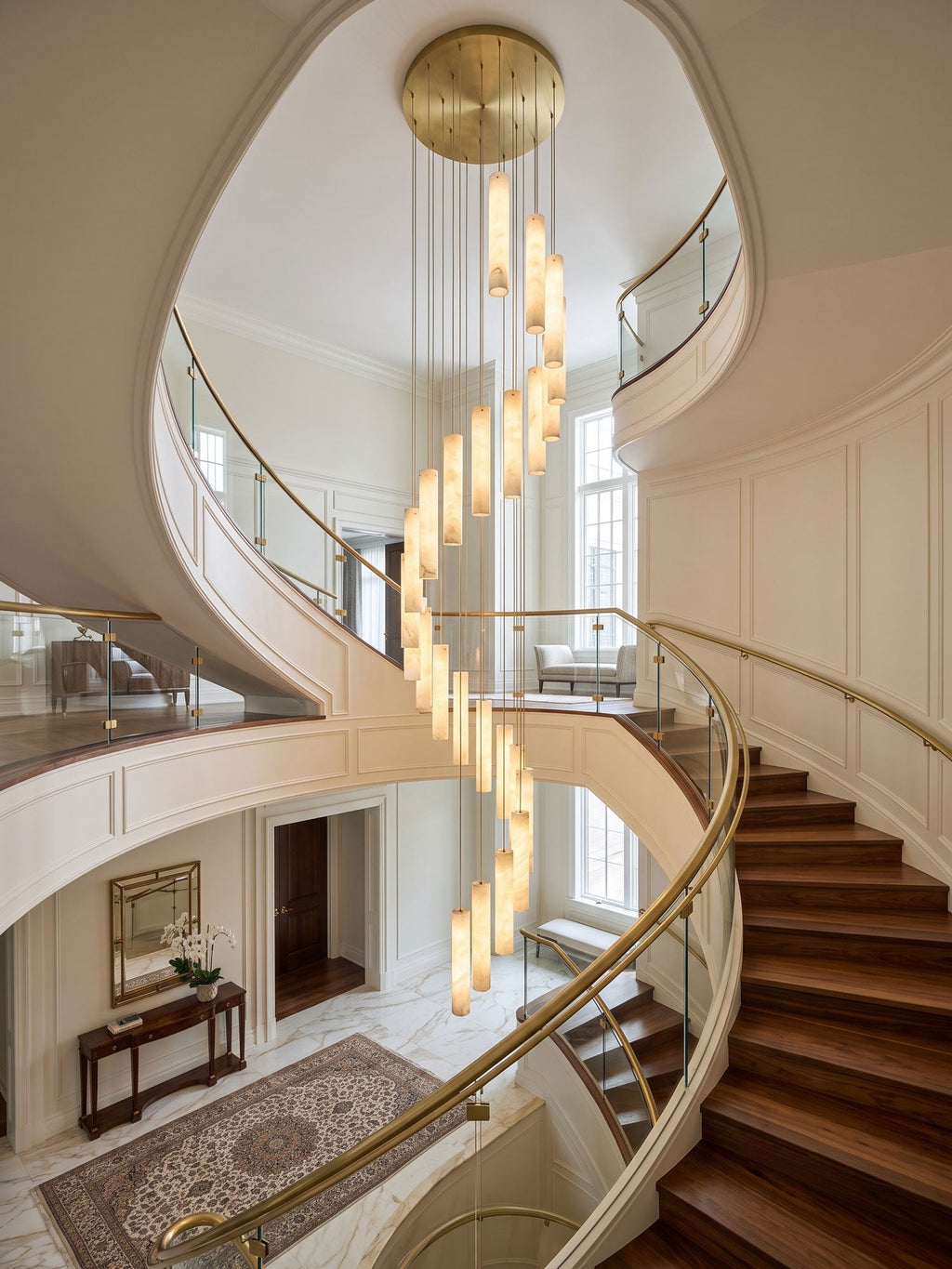 Spiral Staircase Chandelier — Chandelier | Maison Monashee — view 3