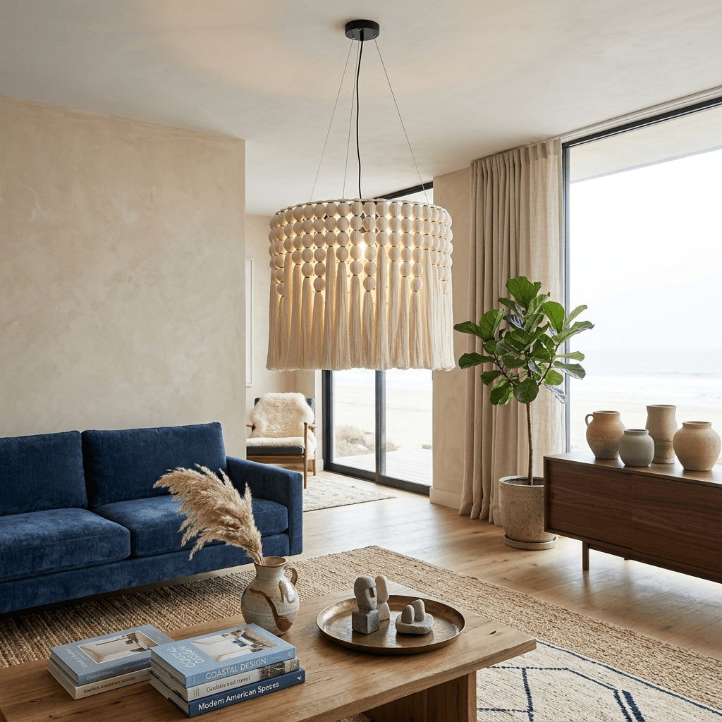 Single Drum Pendant Light — Pendant Light | Maison Monashee — view 3