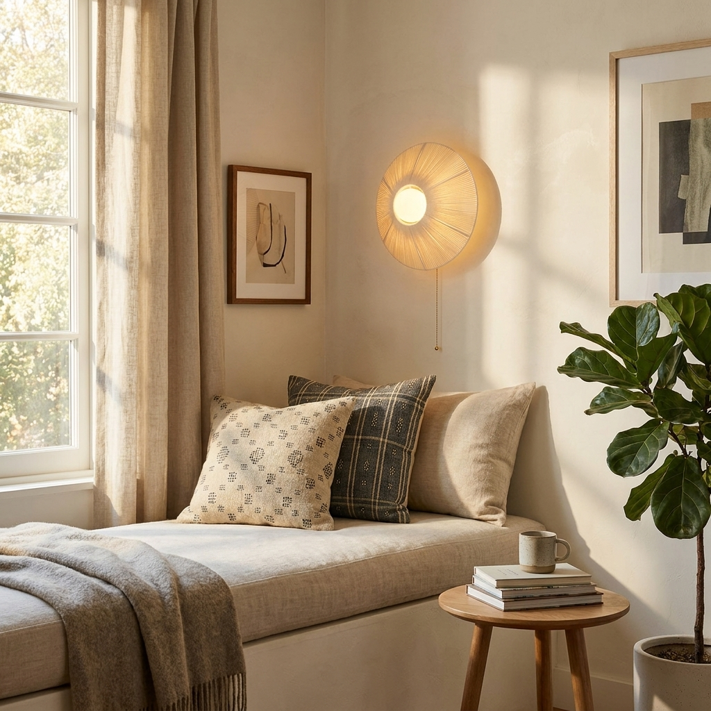 Round Wall Light Fixture — Wall Sconce | Maison Monashee — view 14