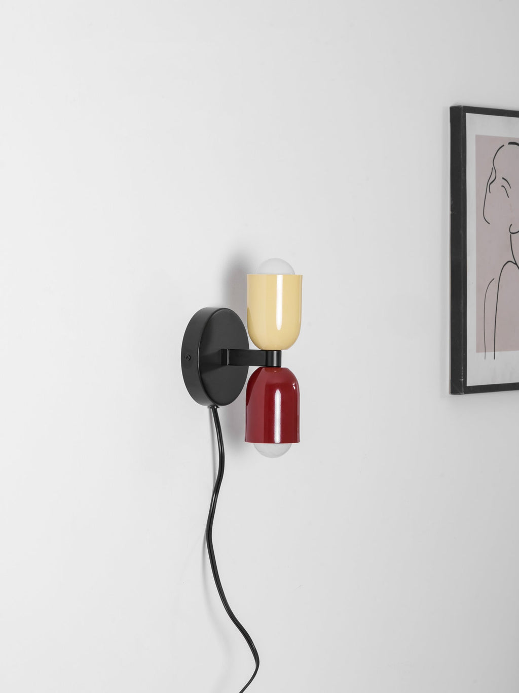 Red Wall Sconce Plug-In — Wall Sconce | Maison Monashee — view 83