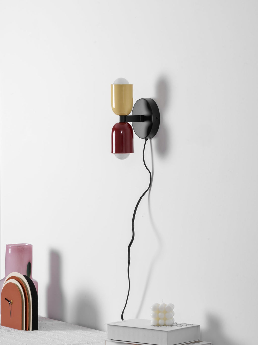 Red Wall Sconce Plug-In — Wall Sconce | Maison Monashee — view 84