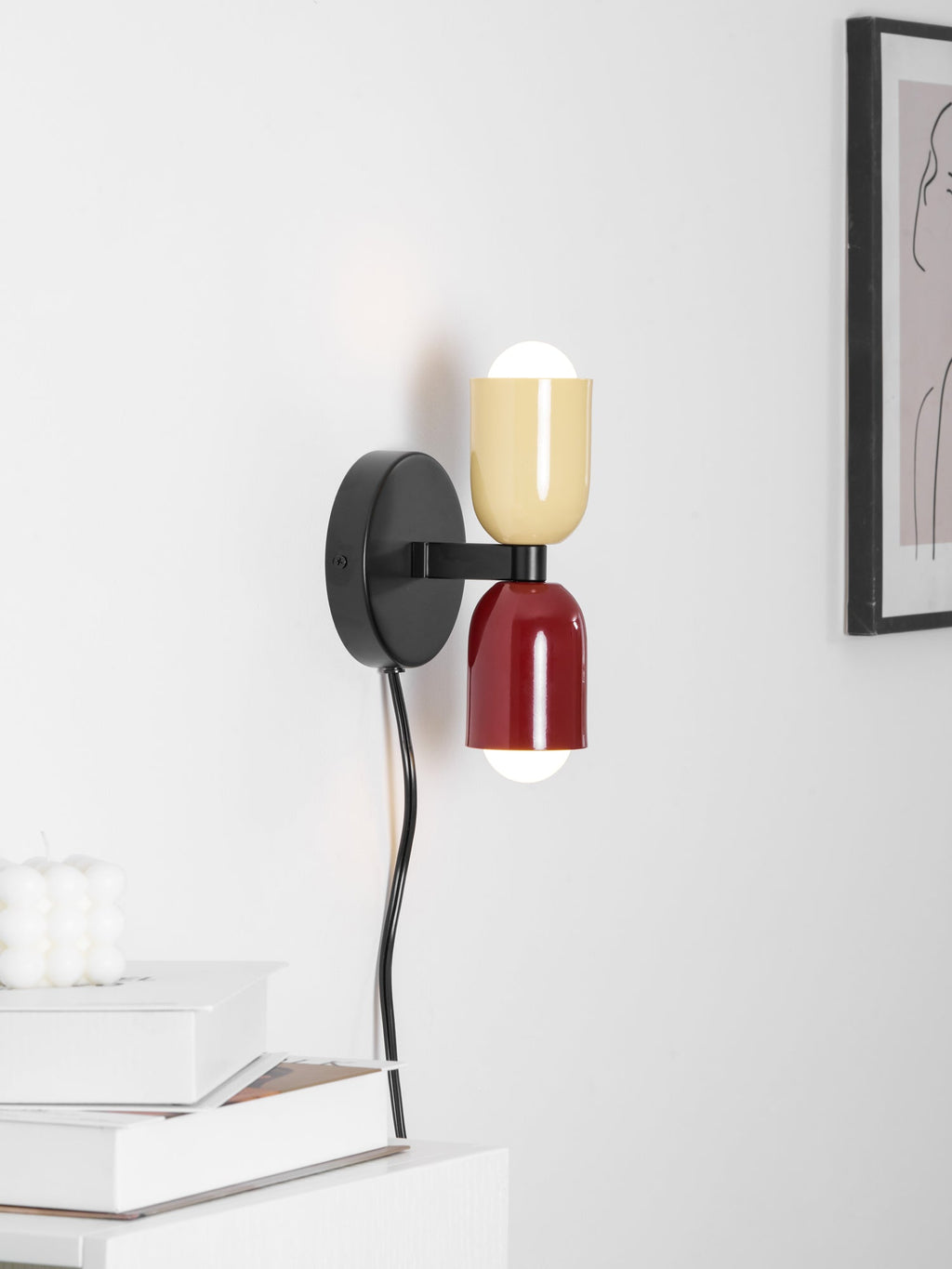 Red Wall Sconce Plug-In — Wall Sconce | Maison Monashee — view 87