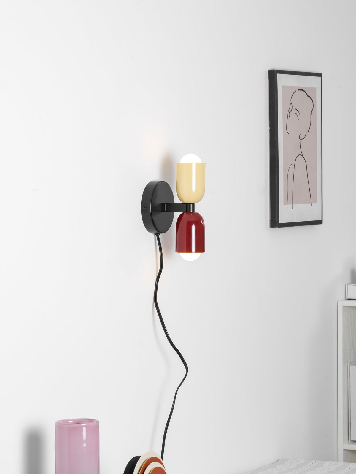 Red Wall Sconce Plug-In — Wall Sconce | Maison Monashee — view 80