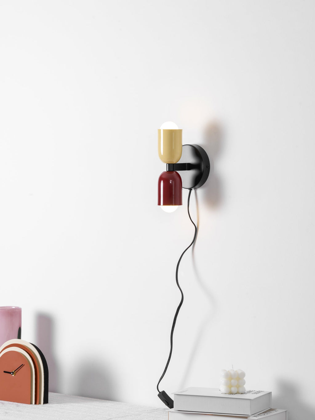 Red Wall Sconce Plug-In — Wall Sconce | Maison Monashee — view 81