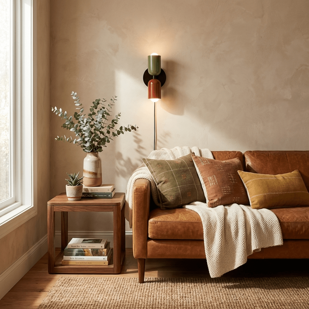 Red Wall Sconce Plug-In — Wall Sconce | Maison Monashee — view 10