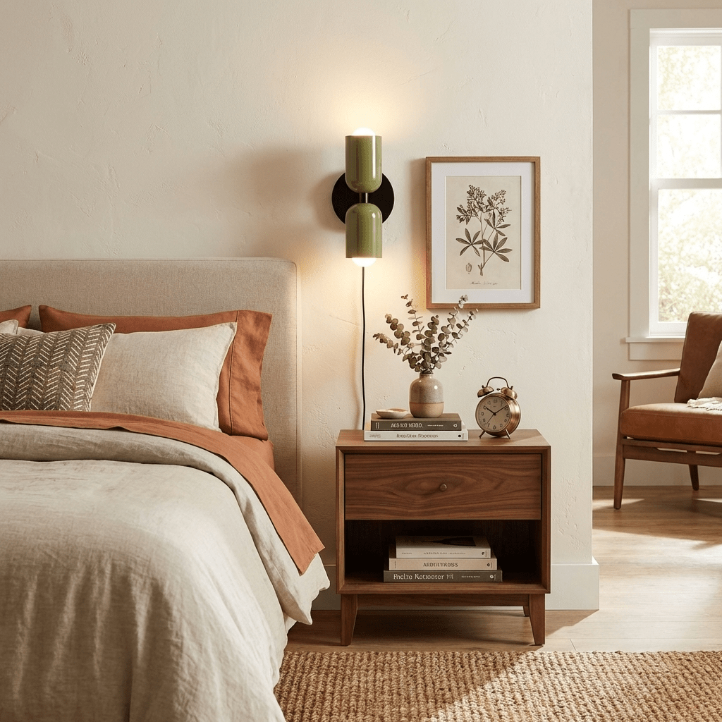 Red Wall Sconce Plug-In — Wall Sconce | Maison Monashee — view 5