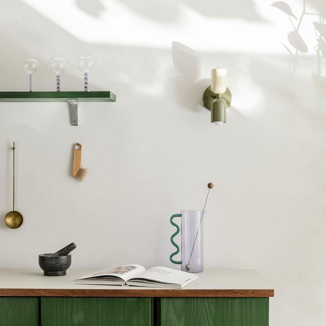 Red Wall Sconce Plug-In — Wall Sconce | Maison Monashee — view 30