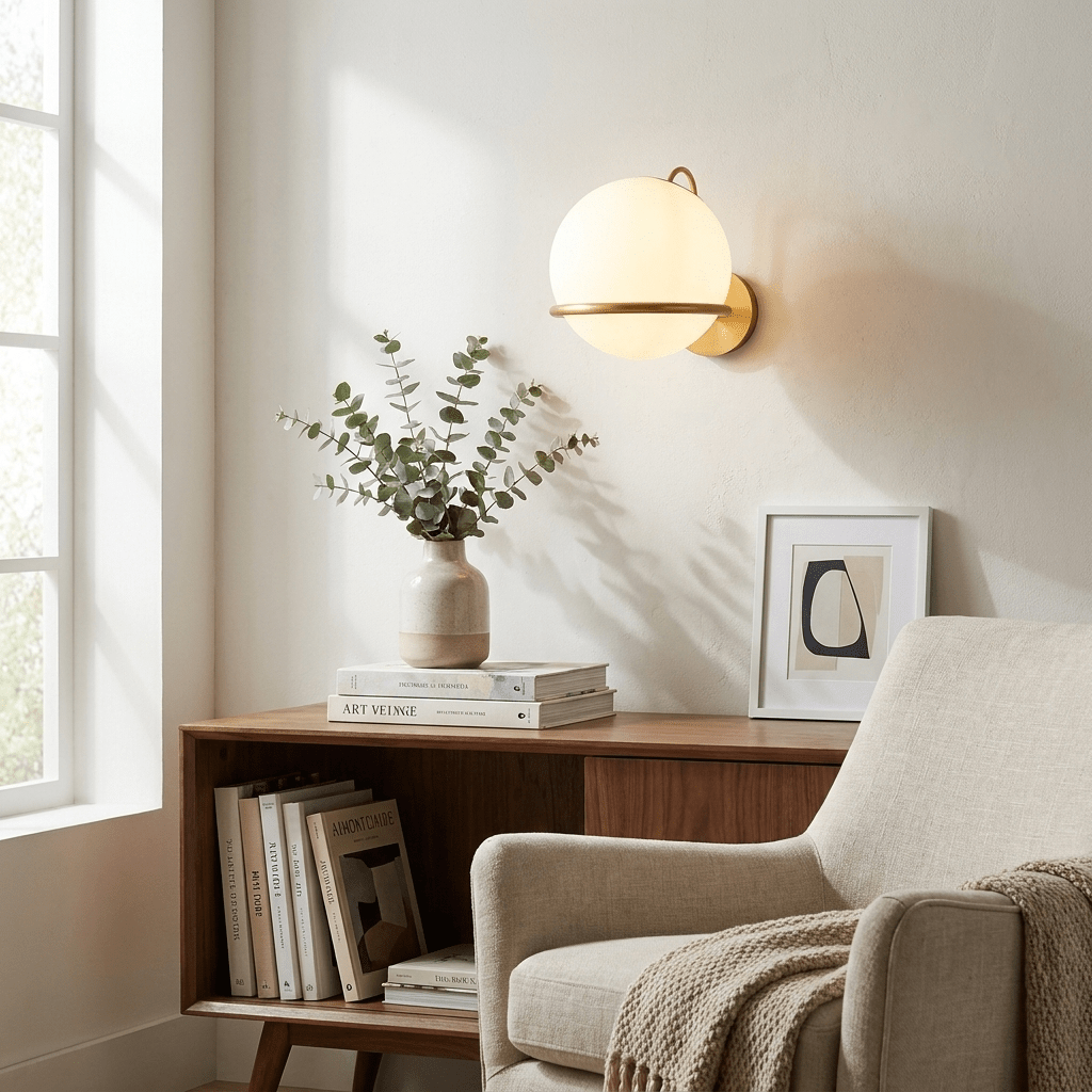 Milk Globe Sconce — Wall Sconce | Maison Monashee — view 6