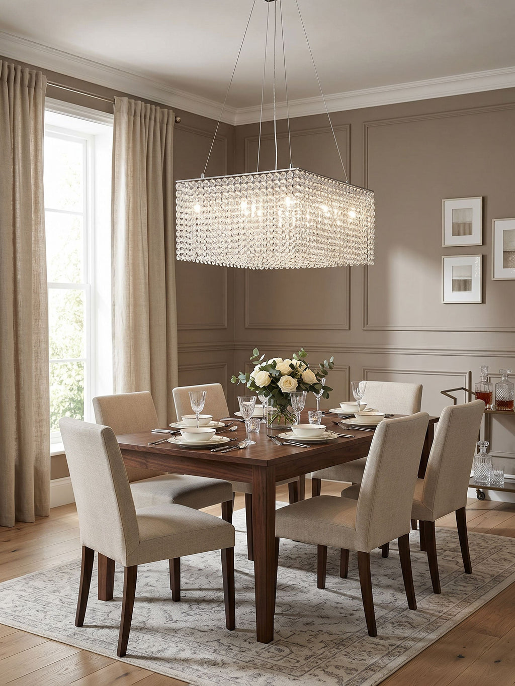 Crystal Pendant Chandelier Lighting — Chandelier | Maison Monashee — view 4