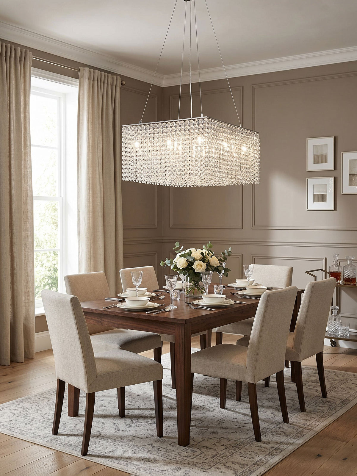 Crystal Pendant Chandelier Lighting — Chandelier | Maison Monashee — view 4