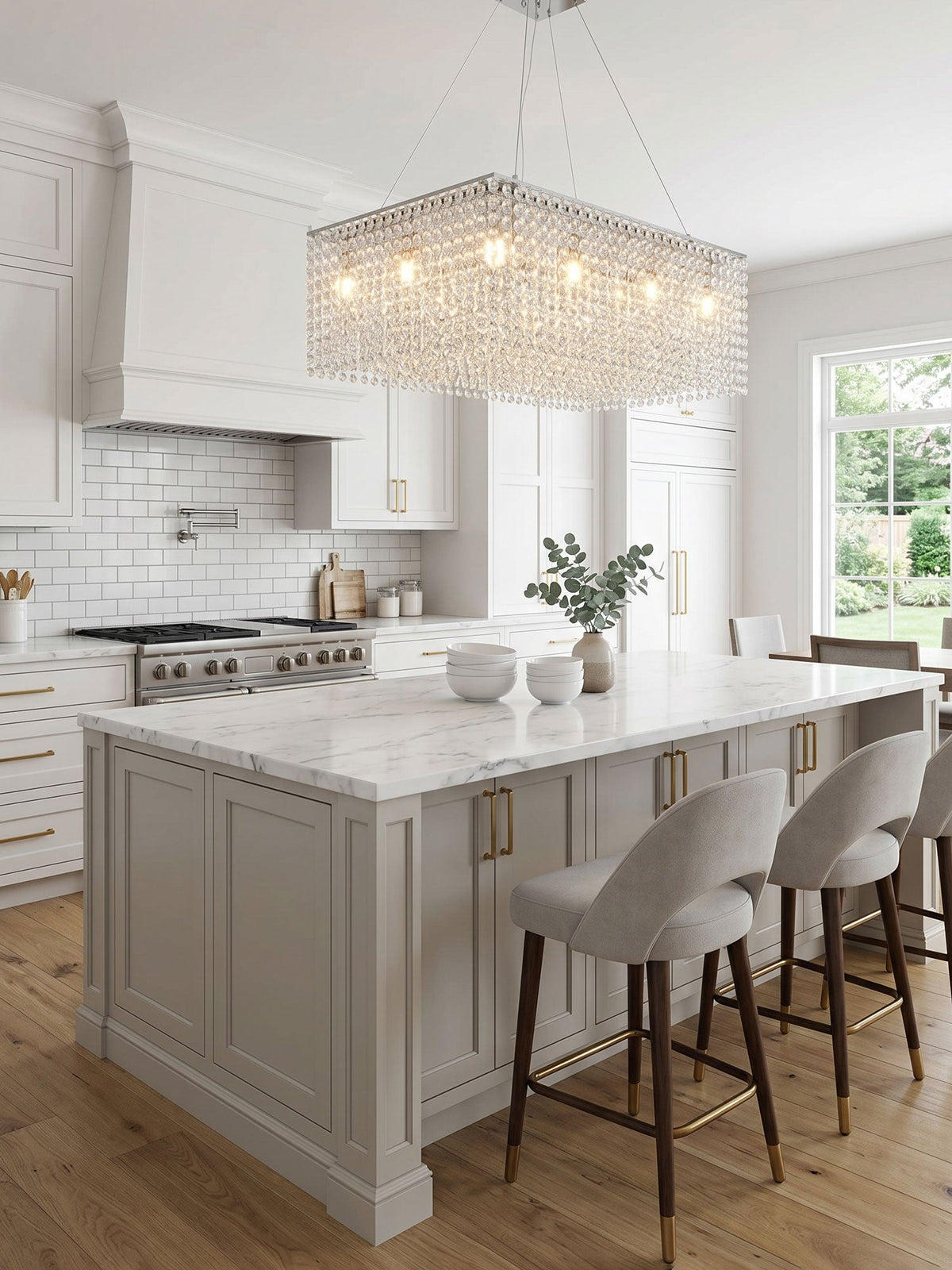 Crystal Pendant Chandelier Lighting — Chandelier | Maison Monashee — view 6