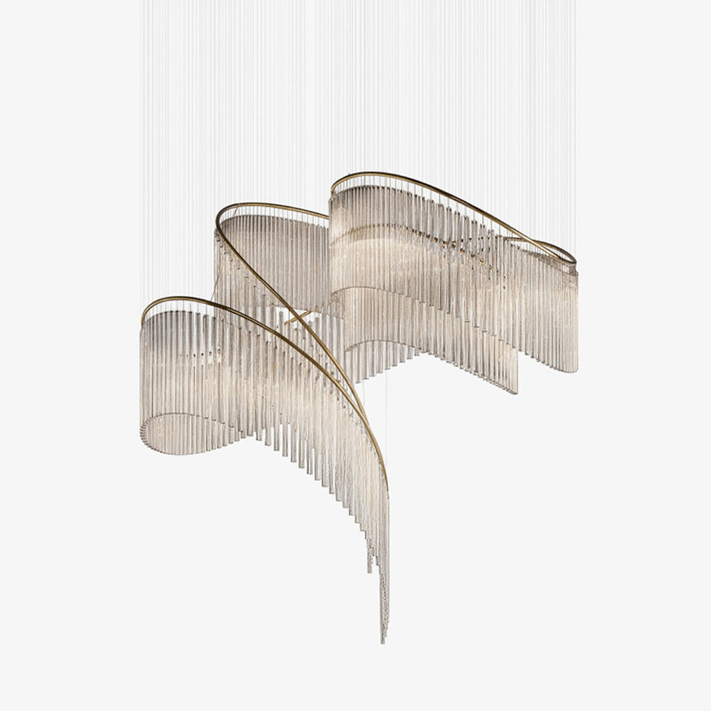 Cascading Crystal Chandelier — Chandelier | Maison Monashee — view 34