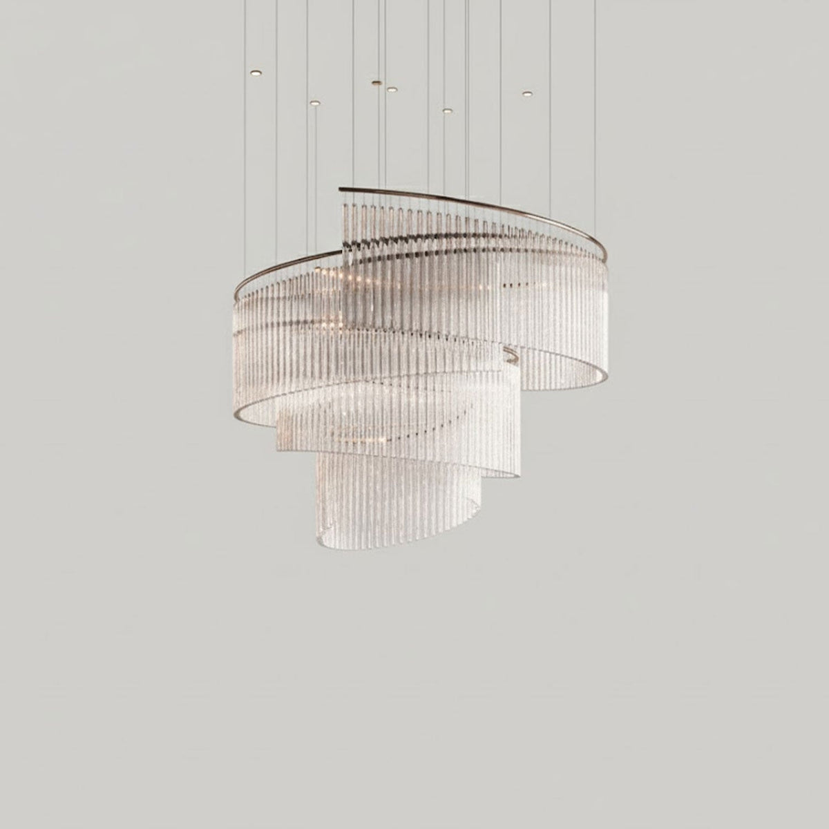 Cascading Crystal Chandelier — Chandelier | Maison Monashee — view 30