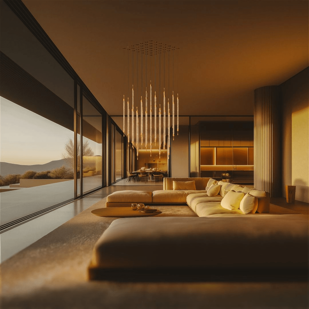 Gold Chandelier — Chandelier | Maison Monashee — view 12