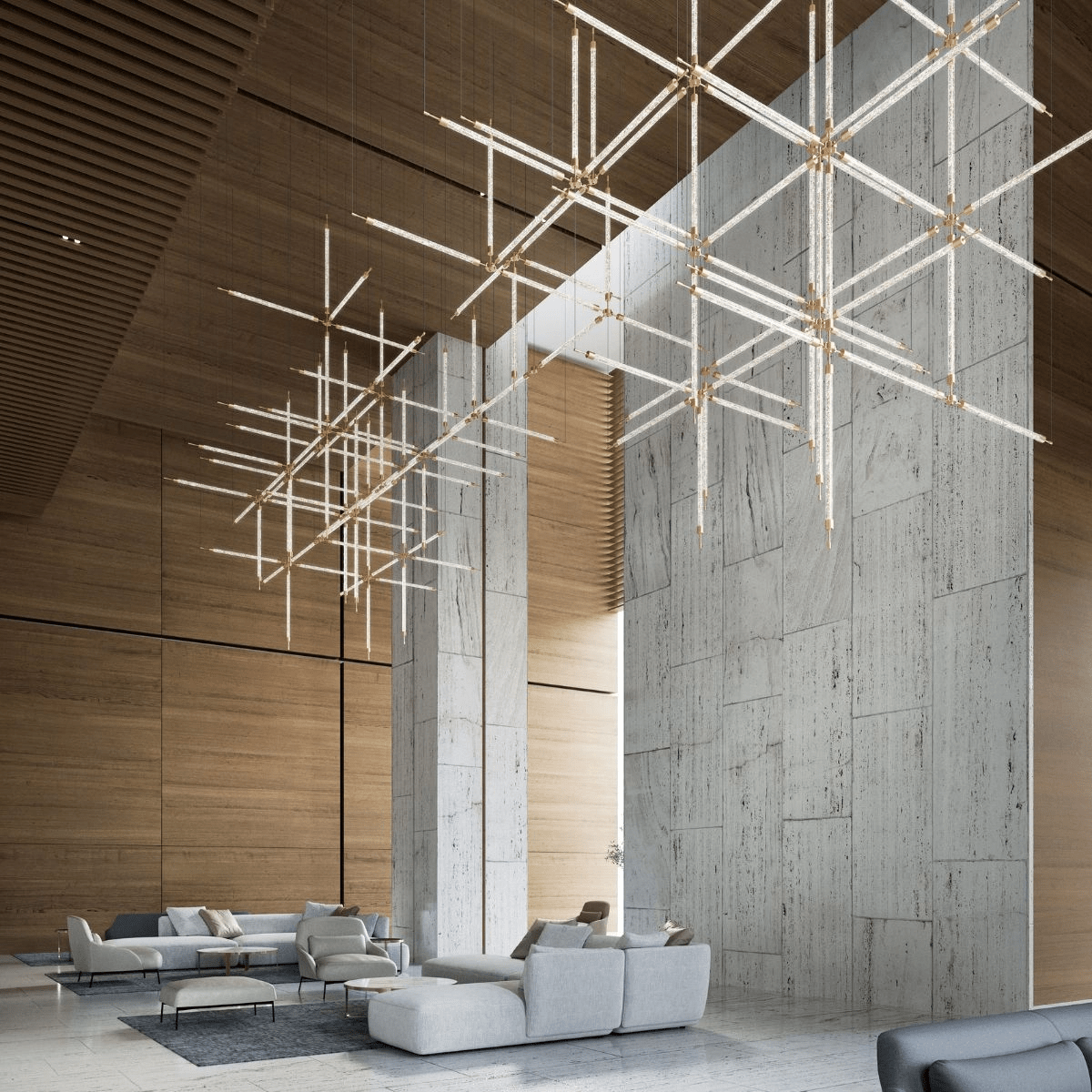 Gold Chandelier — Chandelier | Maison Monashee — view 2