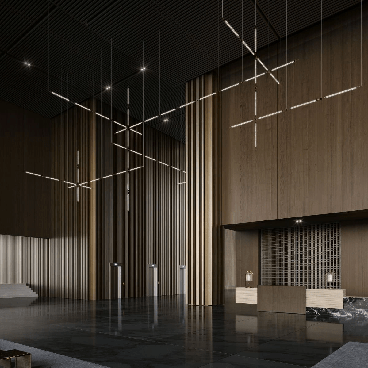 Gold Chandelier — Chandelier | Maison Monashee — view 4