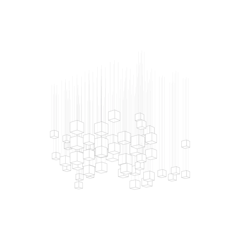 Modern Rectangular Crystal Chandelier — Chandelier | Maison Monashee — view 18