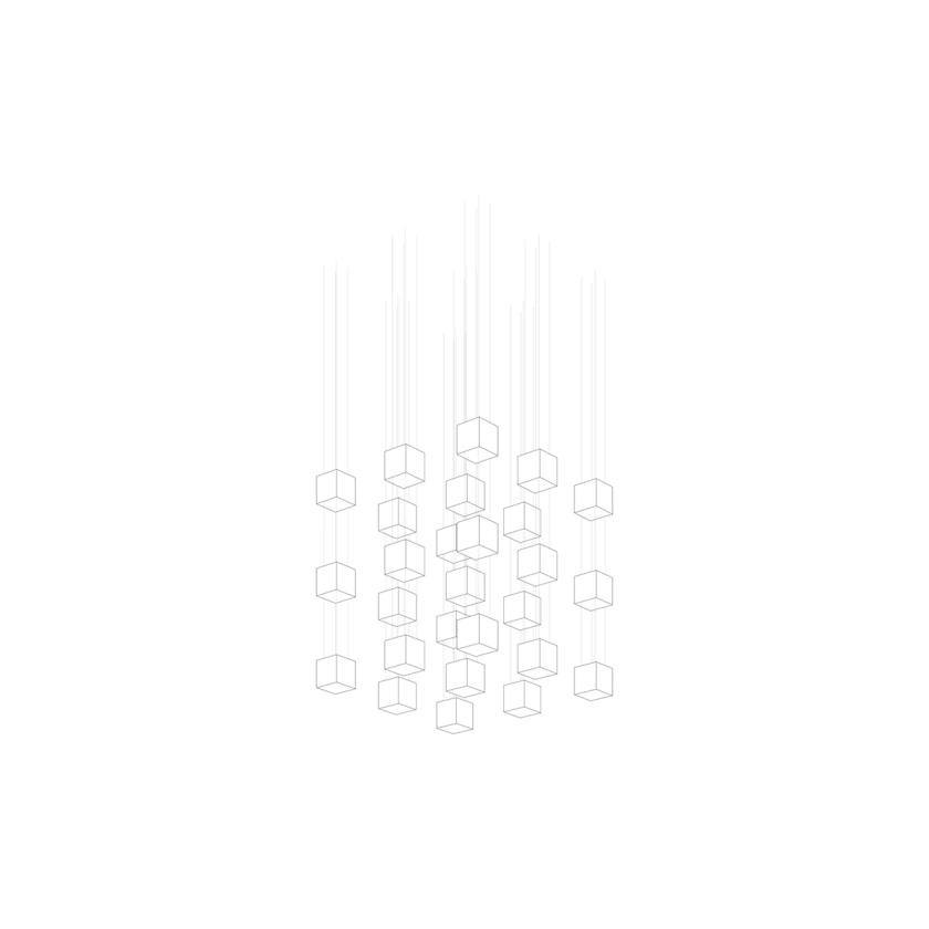 Modern Rectangular Crystal Chandelier — Chandelier | Maison Monashee — view 23