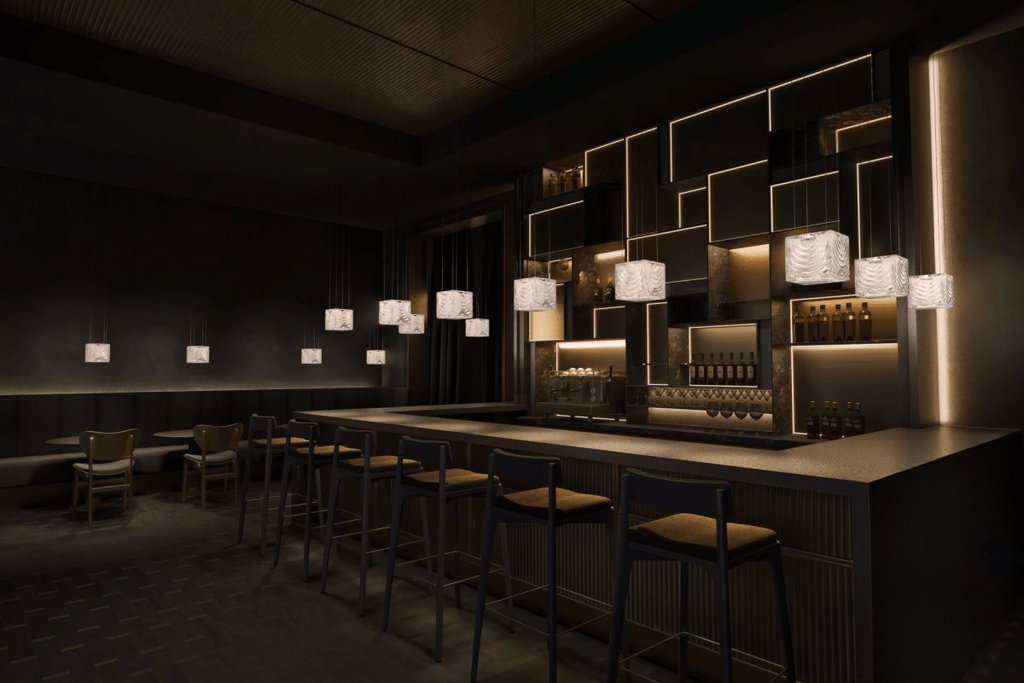 Modern Rectangular Crystal Chandelier — Chandelier | Maison Monashee — view 25