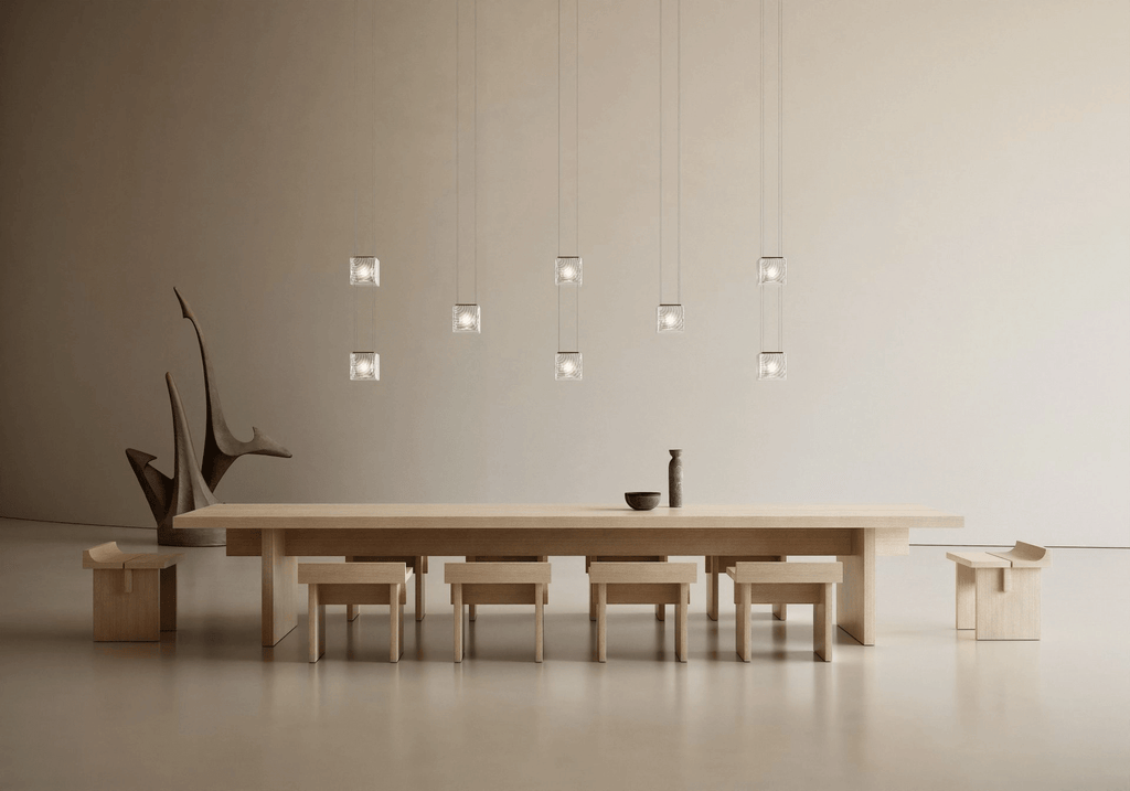 Modern Rectangular Crystal Chandelier — Chandelier | Maison Monashee — view 8