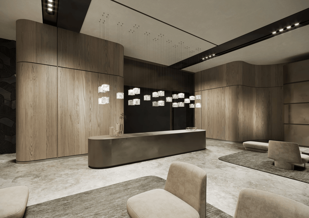 Modern Rectangular Crystal Chandelier — Chandelier | Maison Monashee — view 31