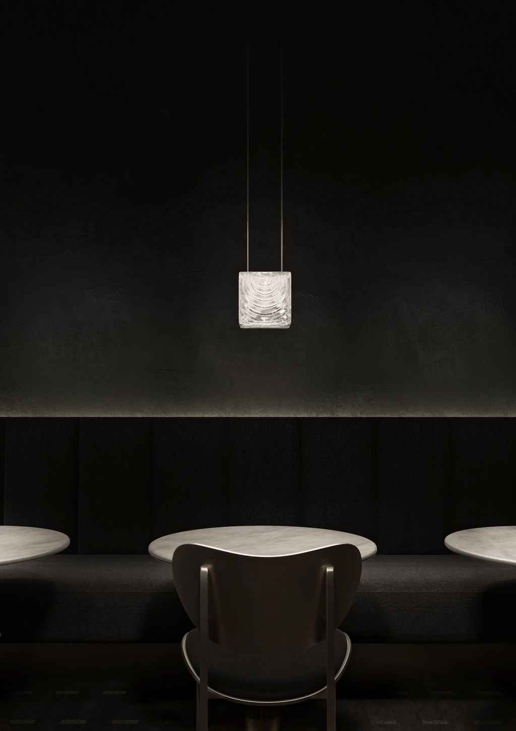 Modern Rectangular Crystal Chandelier — Chandelier | Maison Monashee — view 3