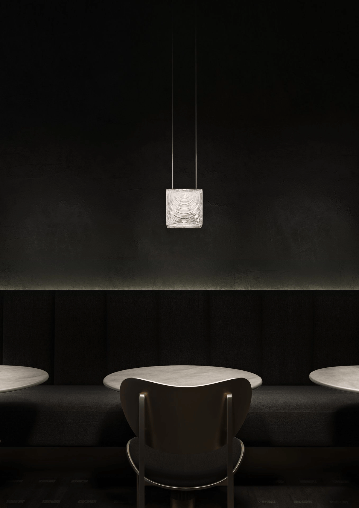 Modern Rectangular Crystal Chandelier — Chandelier | Maison Monashee — view 3