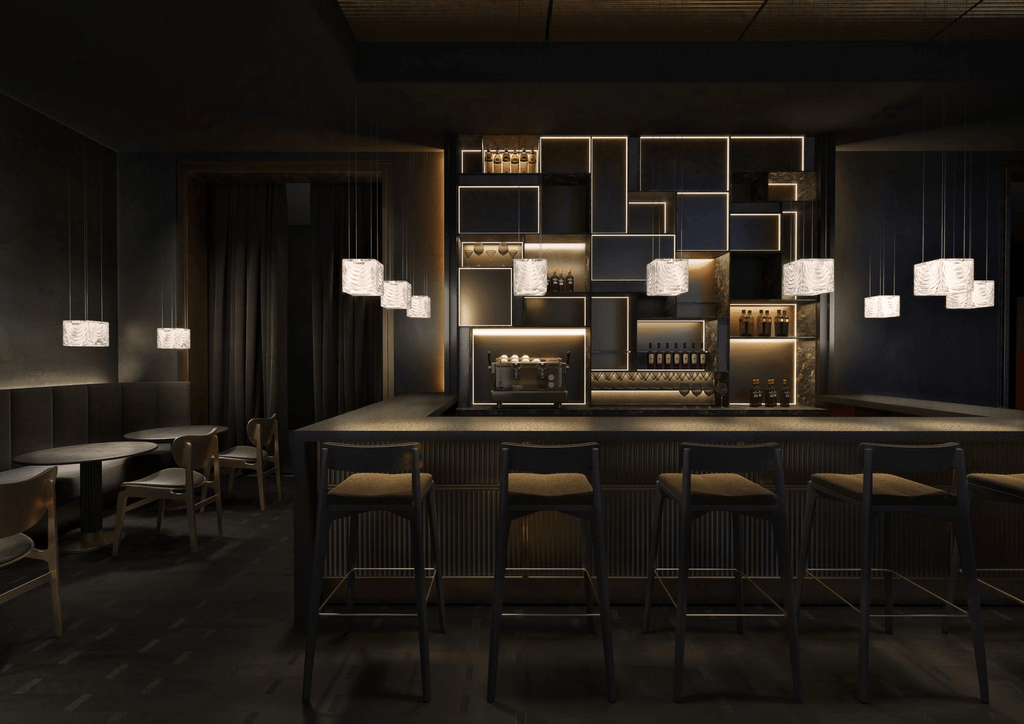 Modern Rectangular Crystal Chandelier — Chandelier | Maison Monashee — view 4