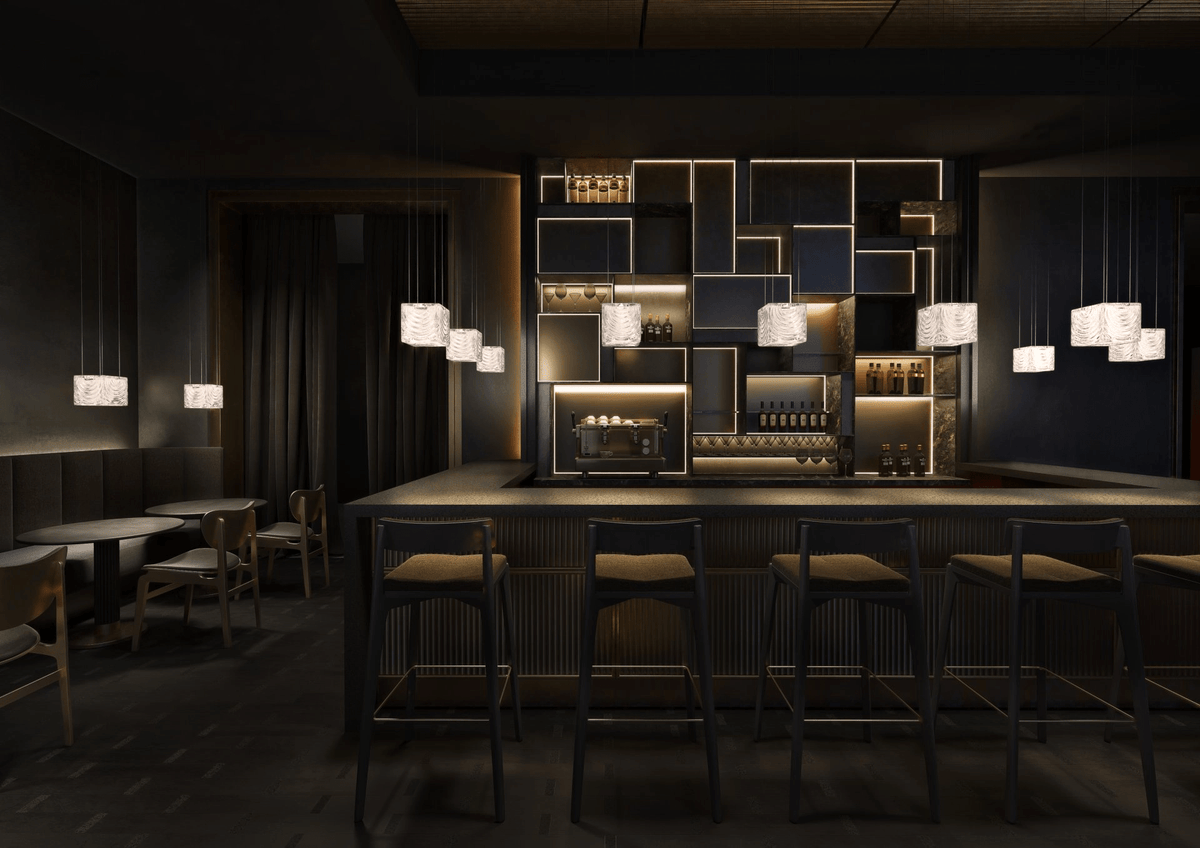 Modern Rectangular Crystal Chandelier — Chandelier | Maison Monashee — view 4