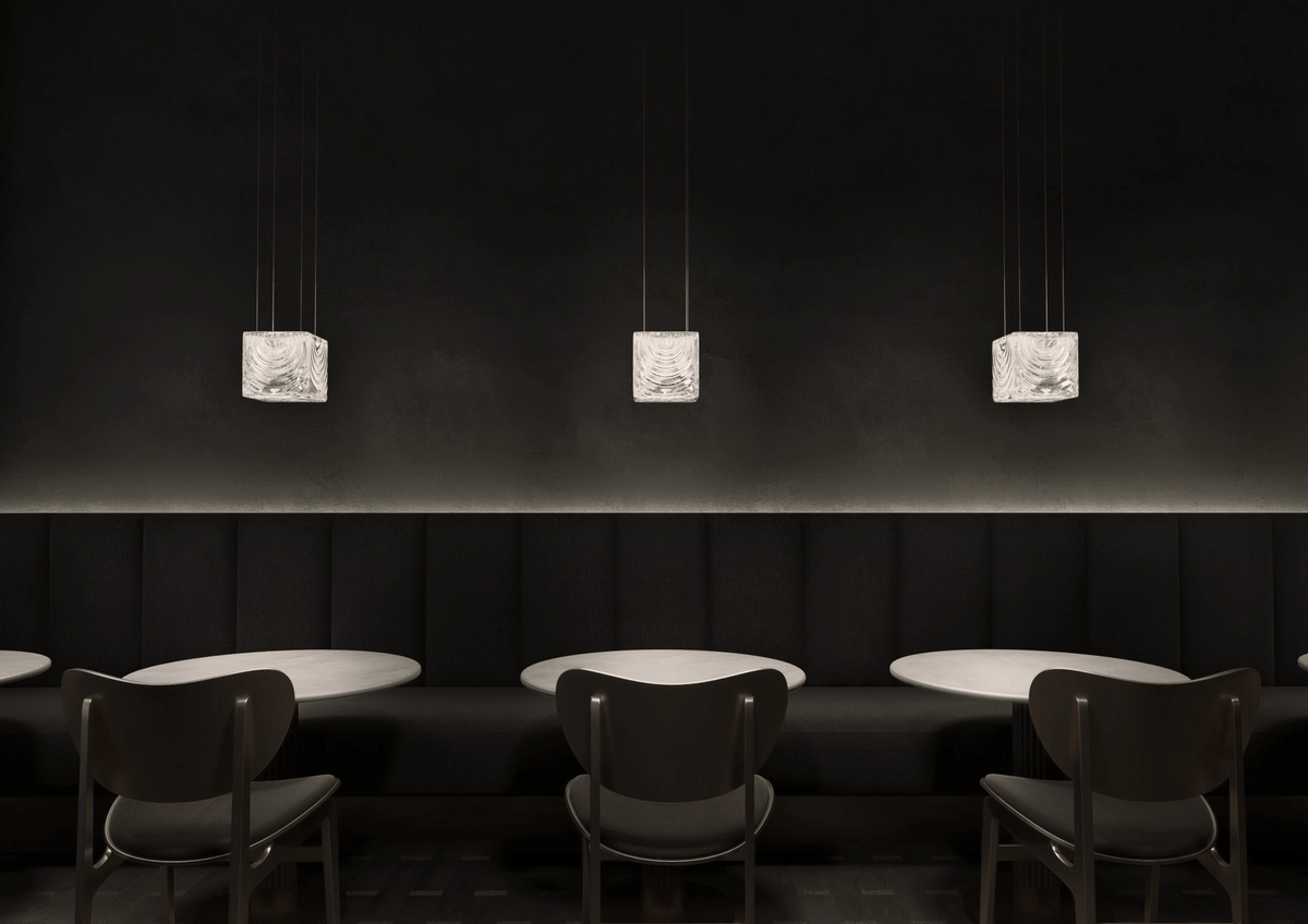Modern Rectangular Crystal Chandelier — Chandelier | Maison Monashee — view 6