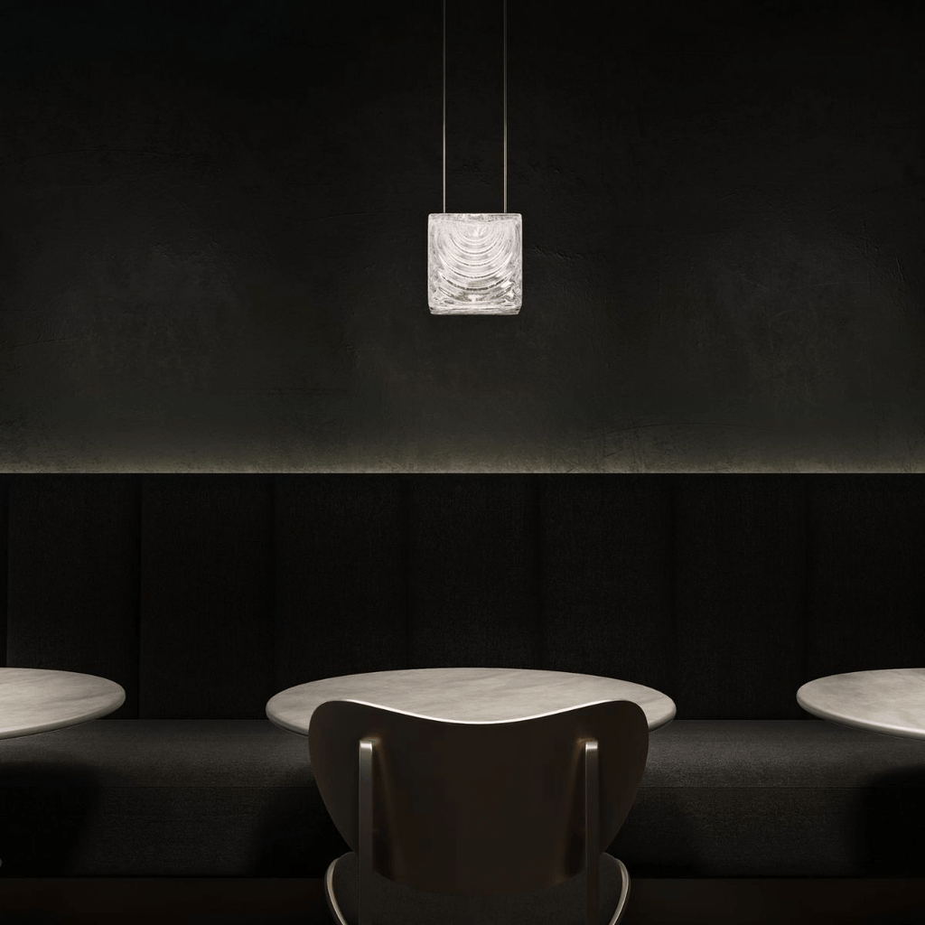 Modern Rectangular Crystal Chandelier — Chandelier | Maison Monashee — view 12