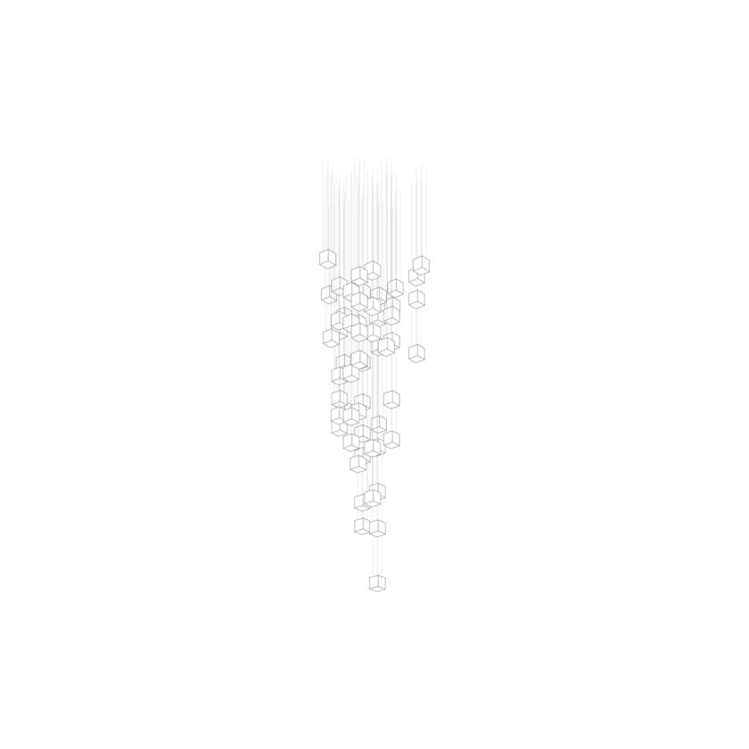 Modern Rectangular Crystal Chandelier — Chandelier | Maison Monashee — view 15