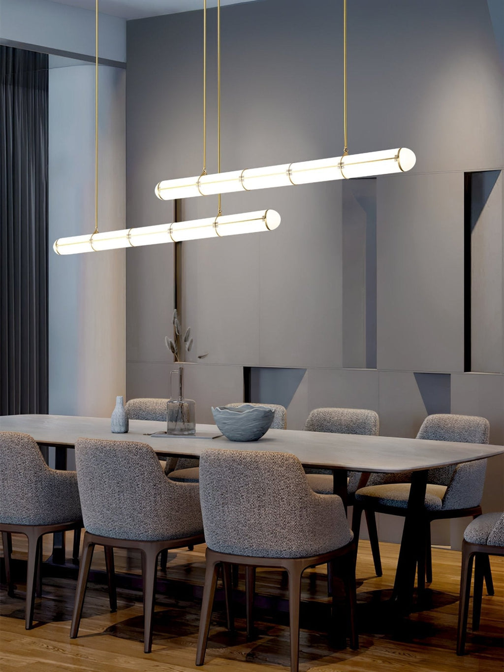Round Linear Pendant Light — Pendant Light | Maison Monashee — view 10