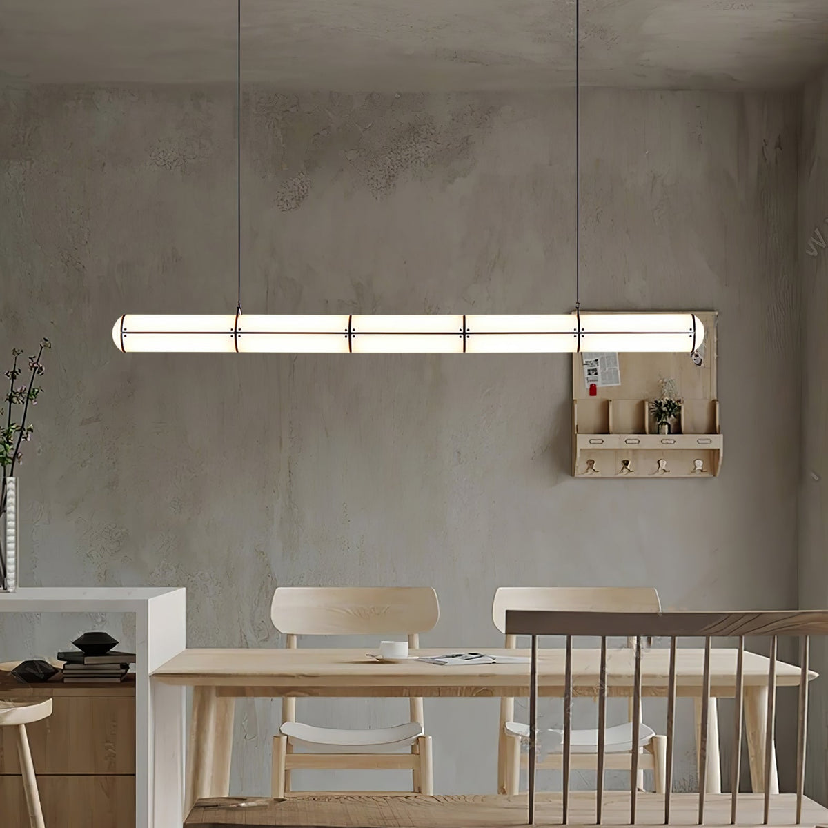 Round Linear Pendant Light — Pendant Light | Maison Monashee — view 6