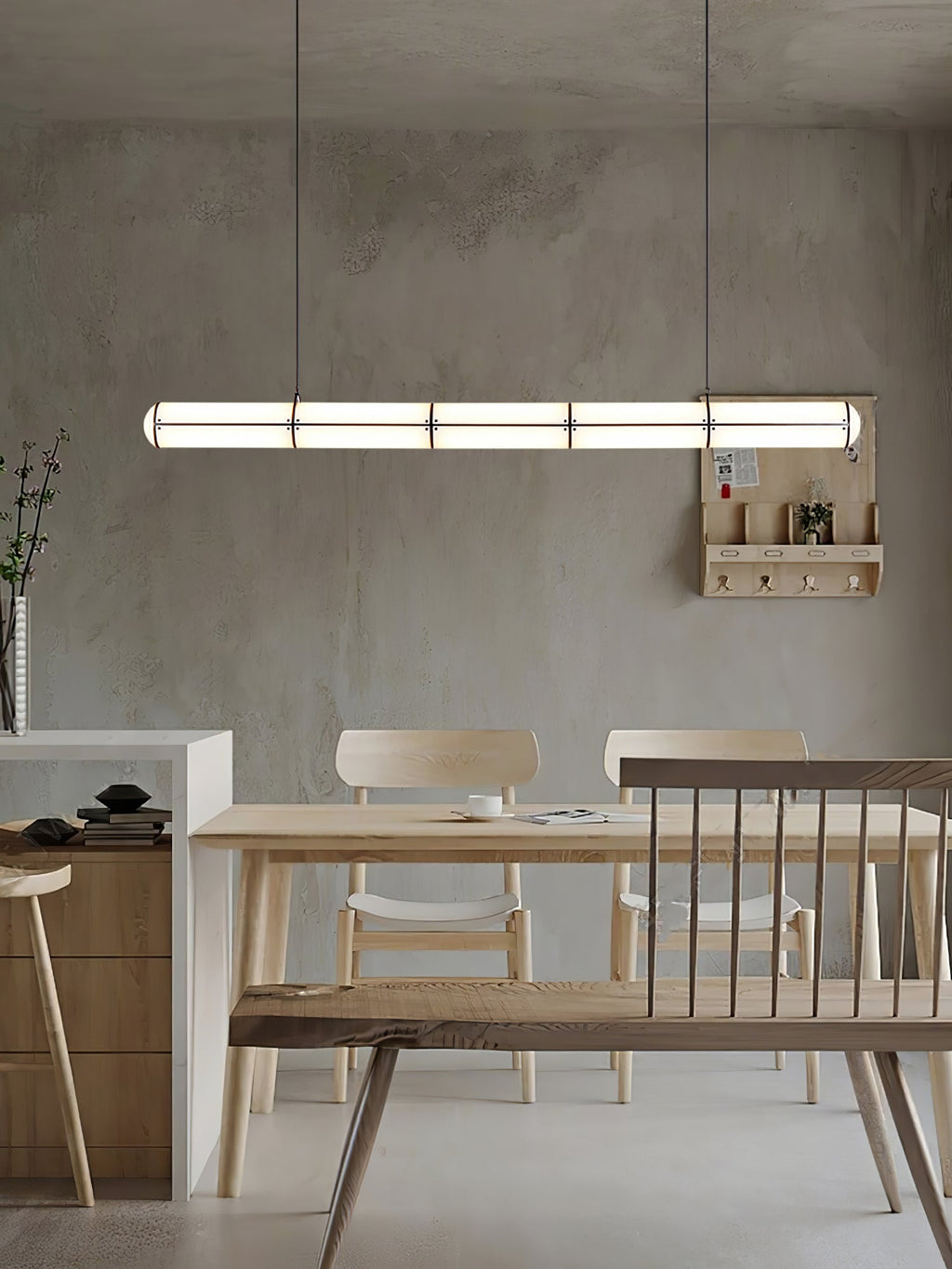 Round Linear Pendant Light — Pendant Light | Maison Monashee — view 11