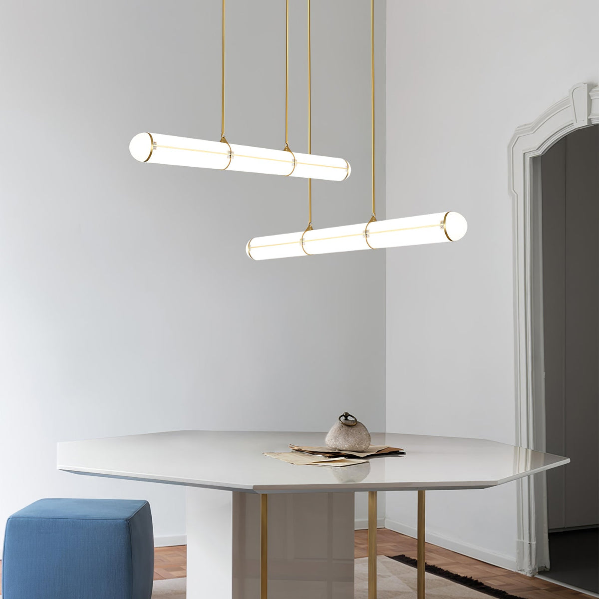 Round Linear Pendant Light — Pendant Light | Maison Monashee — view 8