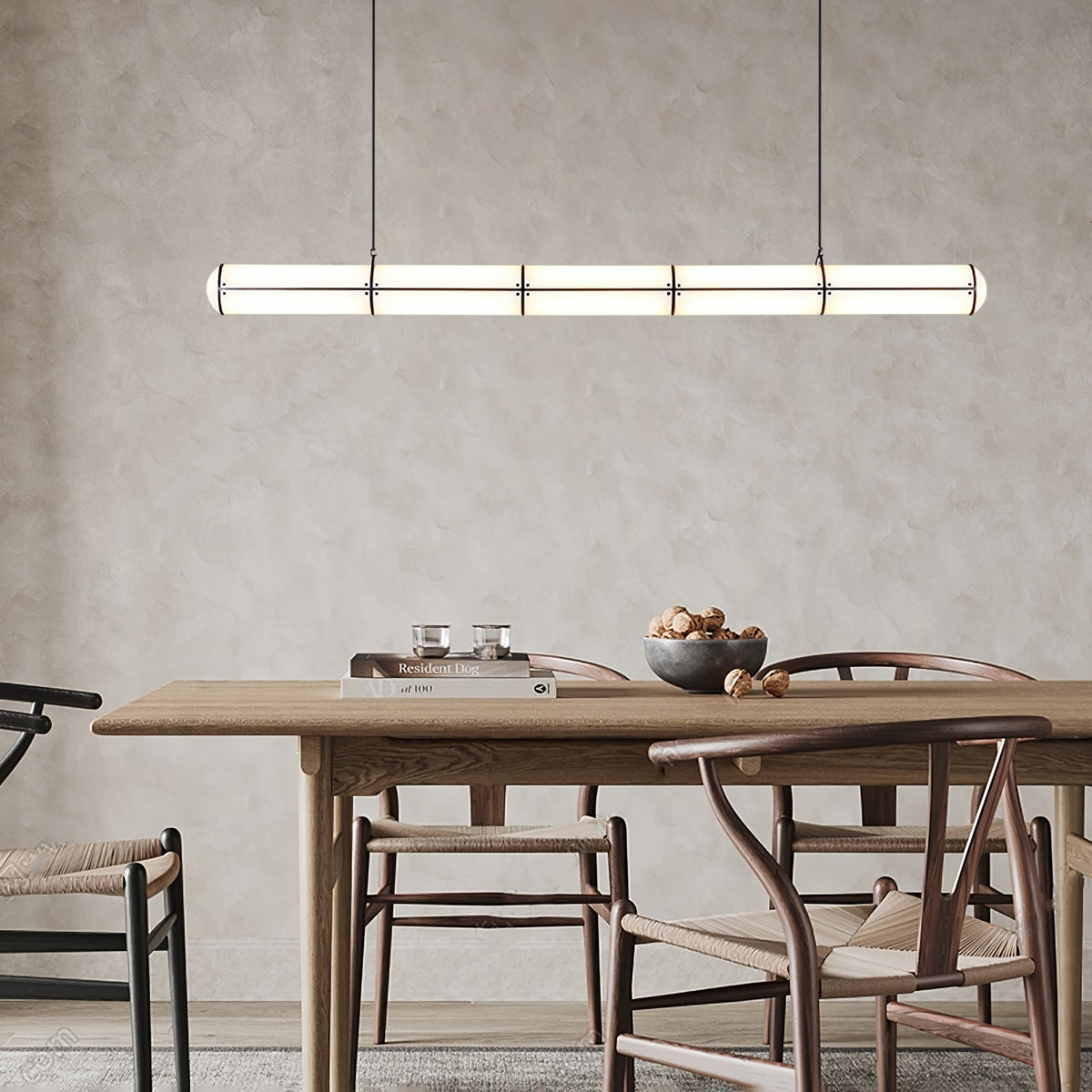 Round Linear Pendant Light — Pendant Light | Maison Monashee — view 3