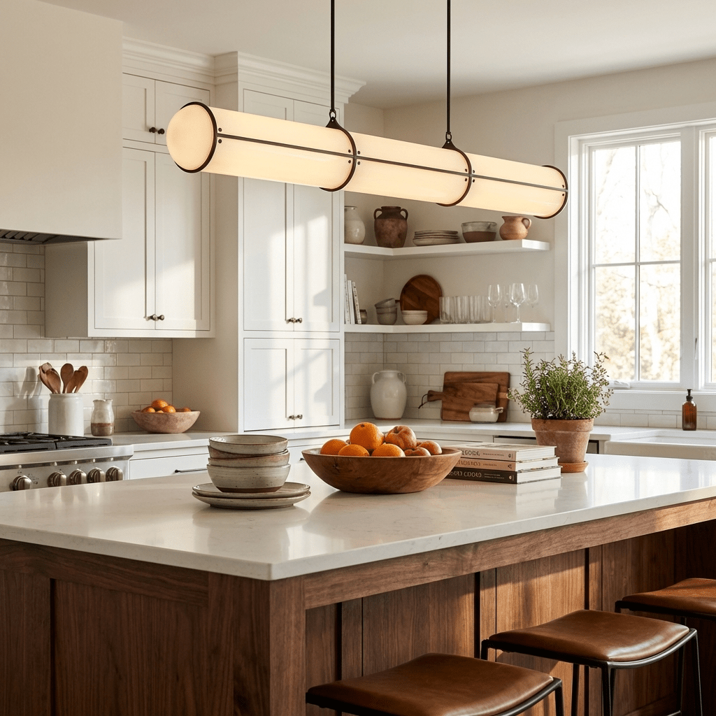 Round Linear Pendant Light — Pendant Light | Maison Monashee — view 4