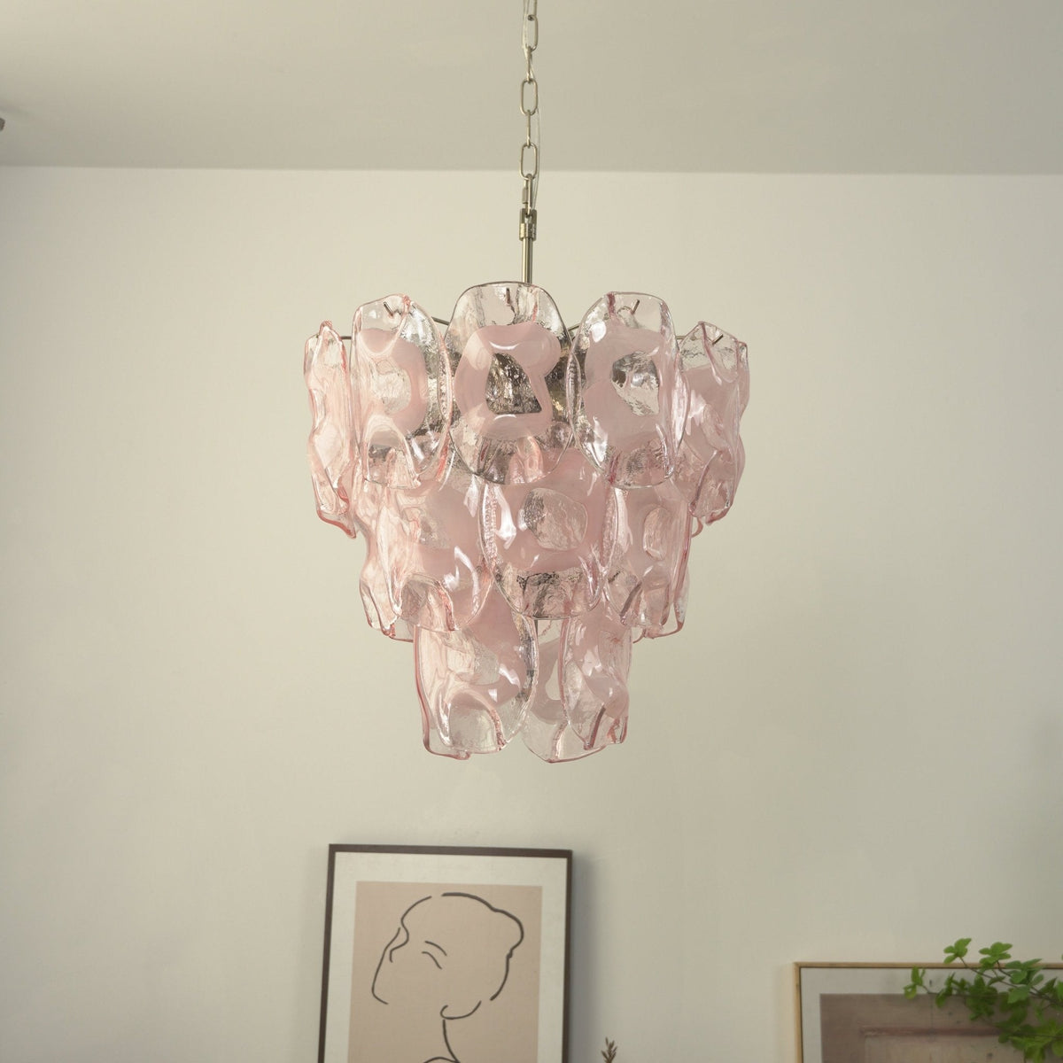 Brushed Nickel Dining Room Chandelier — Chandelier | Maison Monashee — view 12
