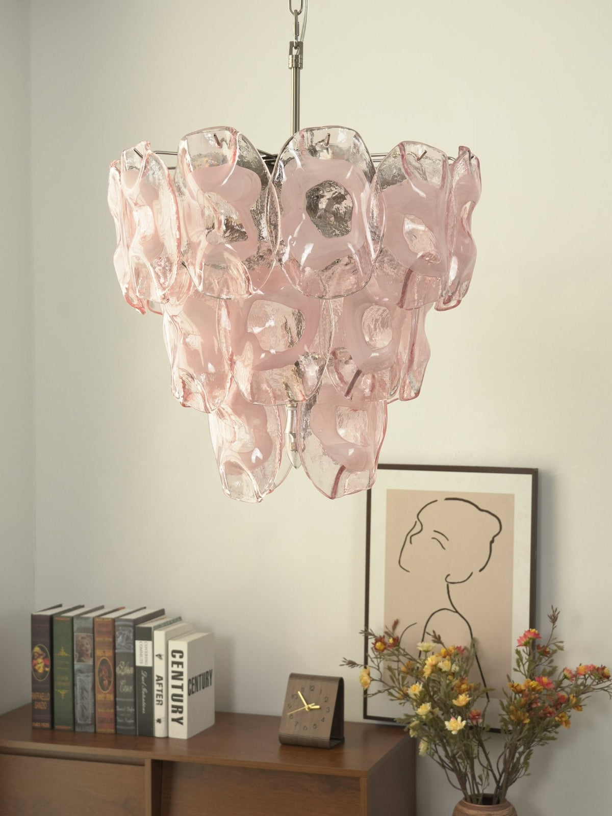 Brushed Nickel Dining Room Chandelier — Chandelier | Maison Monashee — view 16