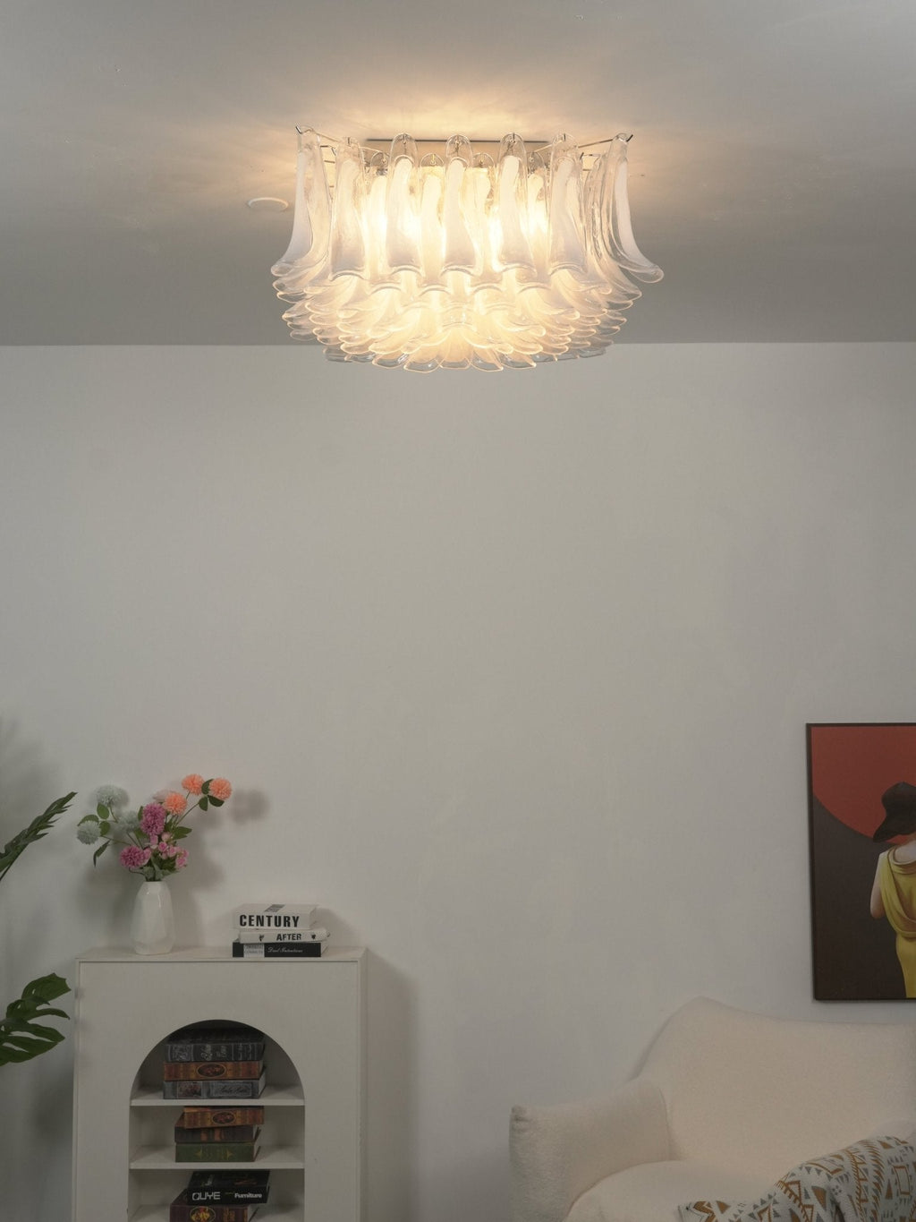 Blown Glass Flush Mount Light — Ceiling Light | Maison Monashee — view 19