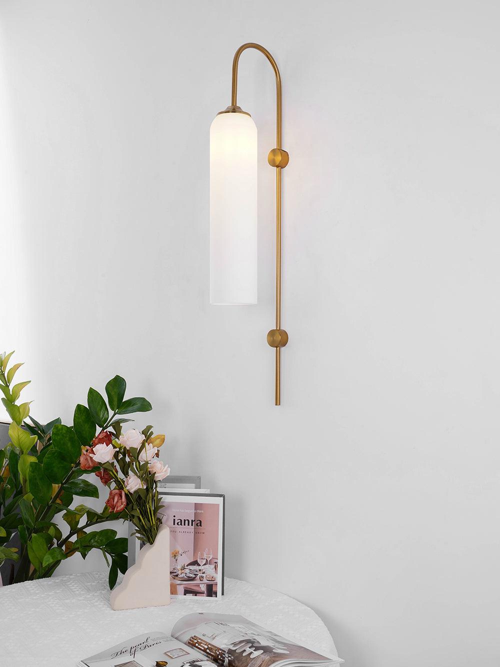 Glass Cylinder Wall Sconce — Wall Sconce | Maison Monashee — view 11