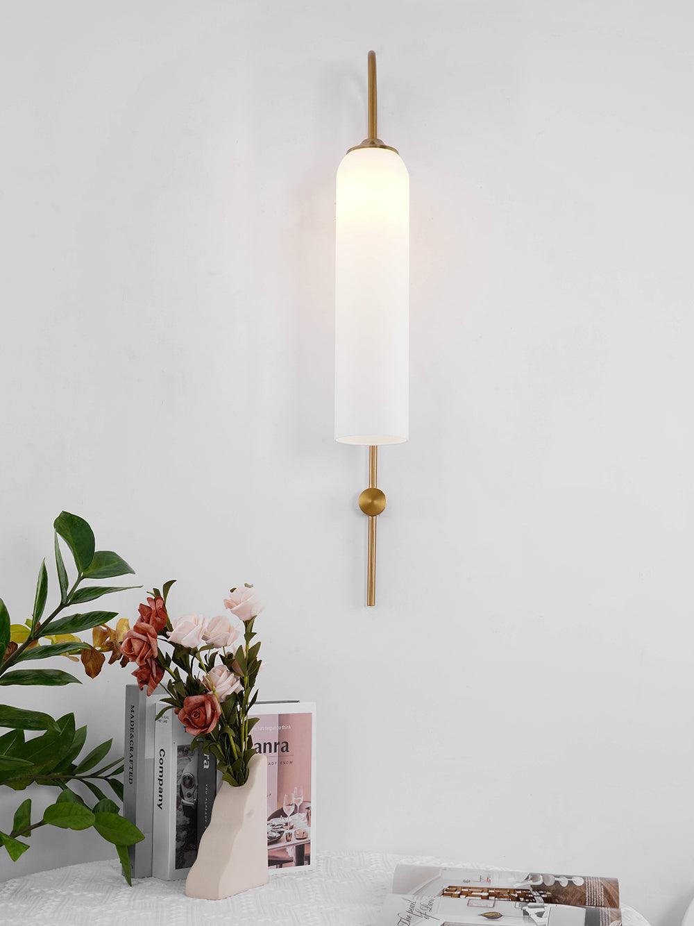 Glass Cylinder Wall Sconce — Wall Sconce | Maison Monashee — view 16