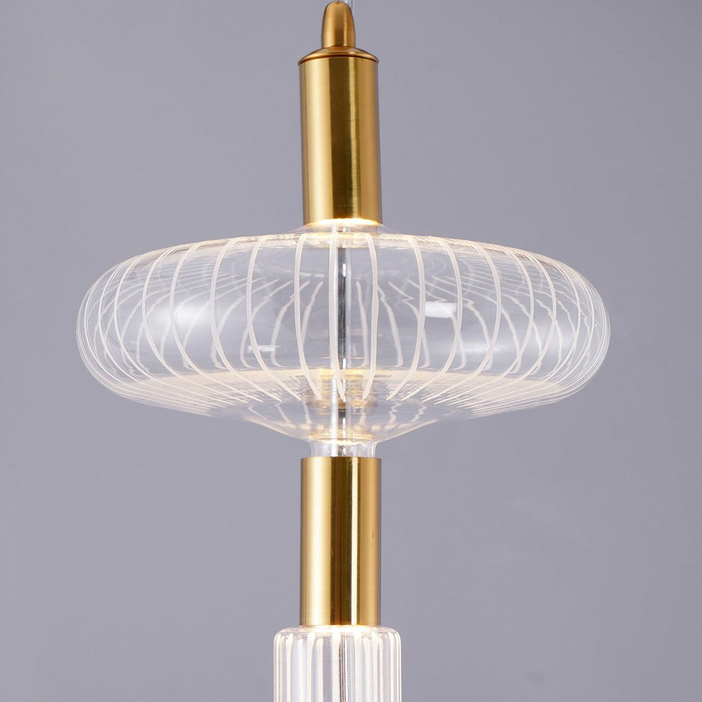 Gold Cylinder Pendant Light — Pendant Light | Maison Monashee — view 51