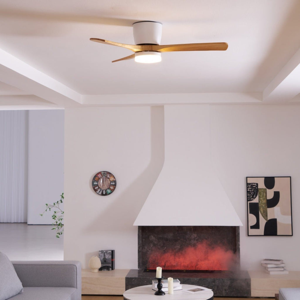 Grey Ceiling Fan with Light — Ceiling Fan | Maison Monashee — view 60