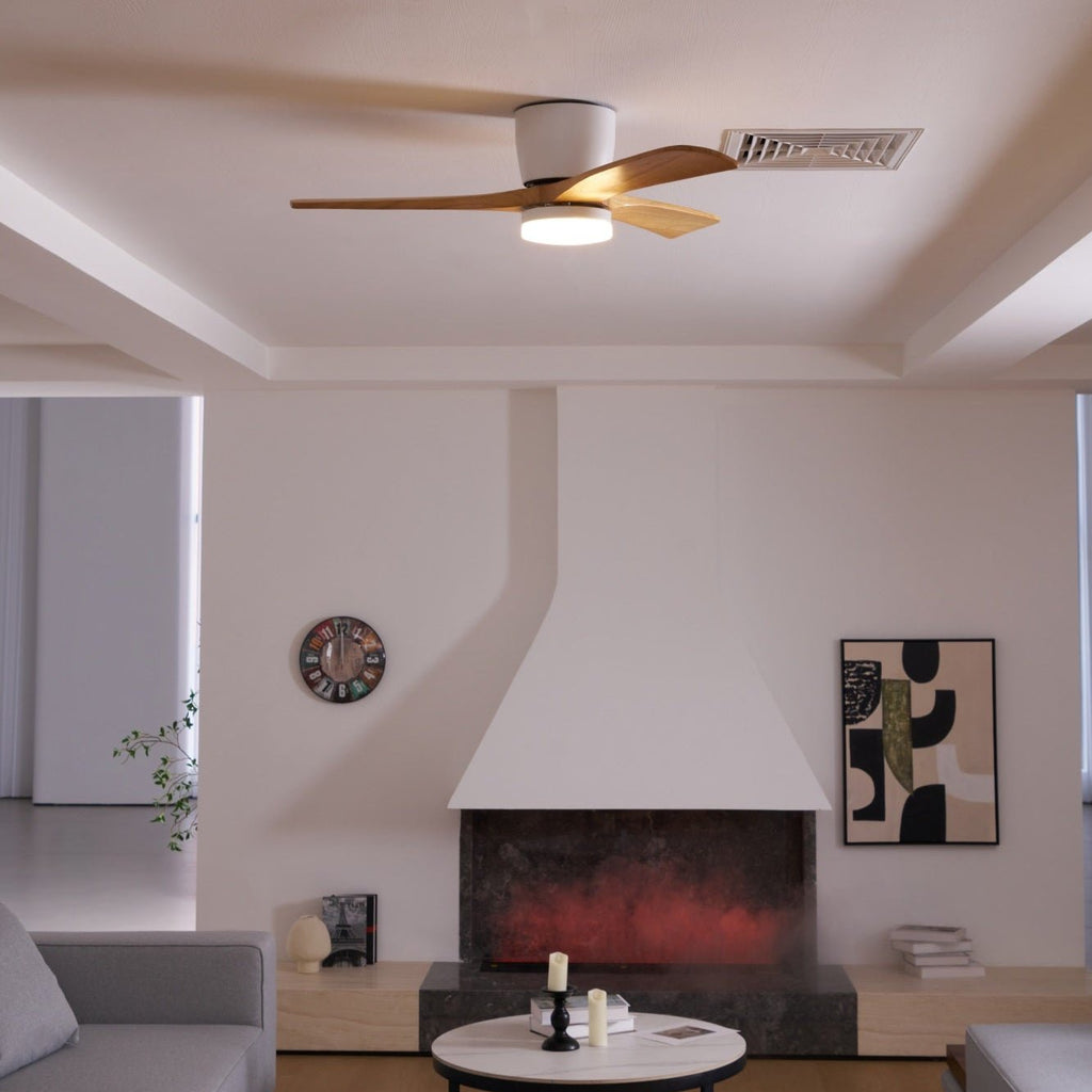 Grey Ceiling Fan with Light — Ceiling Fan | Maison Monashee — view 59