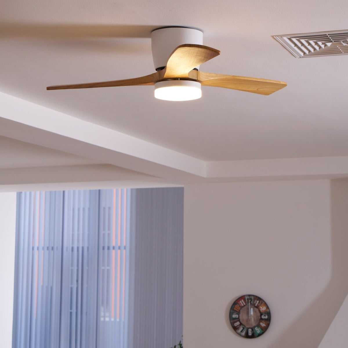 Grey Ceiling Fan with Light — Ceiling Fan | Maison Monashee — view 61