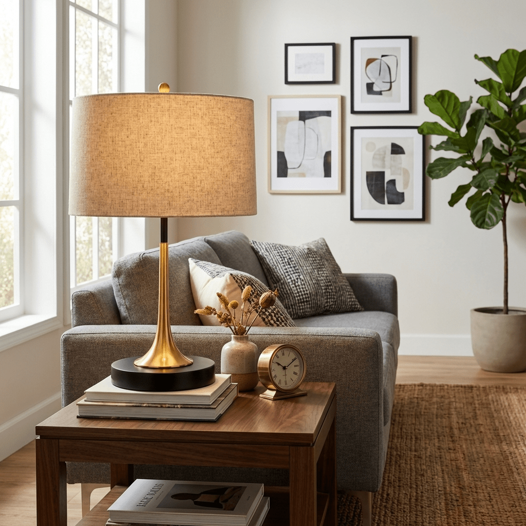 Large Black Table Lamp for Living Room — Table Lamp | Maison Monashee — view 6