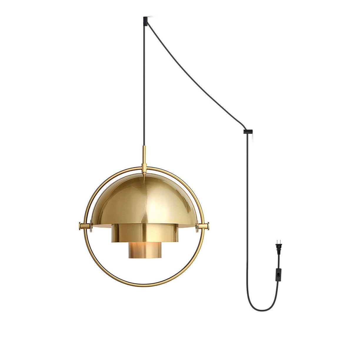 Hanging Pendant Light with Plug — Pendant Light | Maison Monashee — view 17